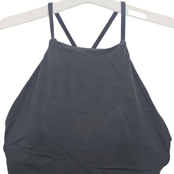 Andie Swim Womans size S The Asbury One Piece Swimsuit in Black High Neck NEW - Picture 2 of 8